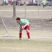 St John goalie, Jadon Edwards, faces down PK.
