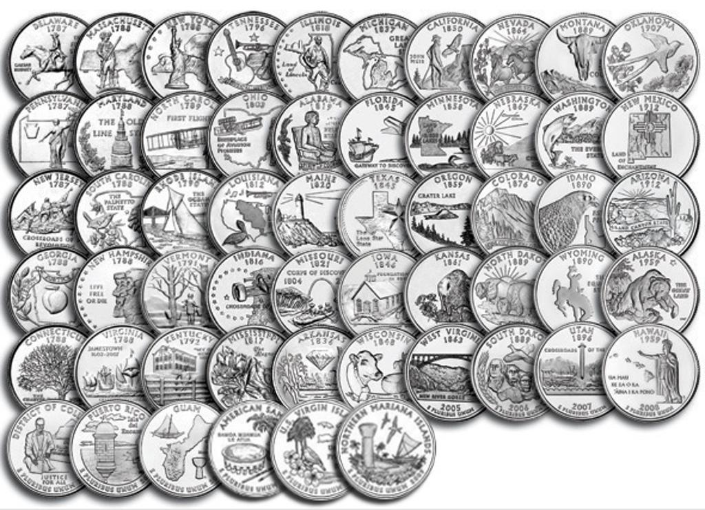 50 State Quarter Book Value Collector Value GUIDE For 50 State 
