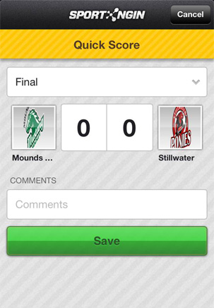 Sport Ngin Mobile Quick Score