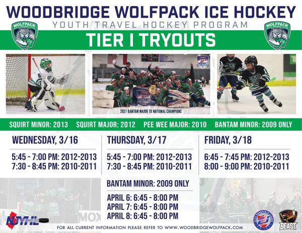 Wolfpack 22-23 Season TRYOUT Schedule Wolfpack 22-23 Season TRYOUT Schedule