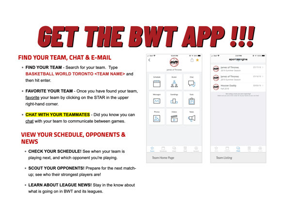 Get the BWT App!