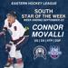 Movalli named EHL’s South Division’s Star of the Week