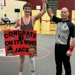 Senior Jack Nelson celebrating 175th career win