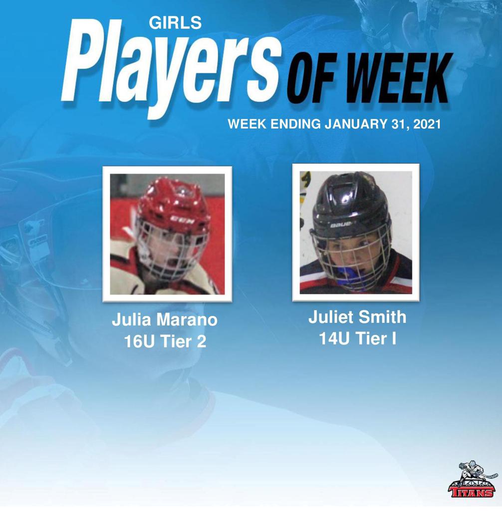 Titans announce Julia Marano and Juliet Smith as Girls’ Players of the Week for Week Ending January 31