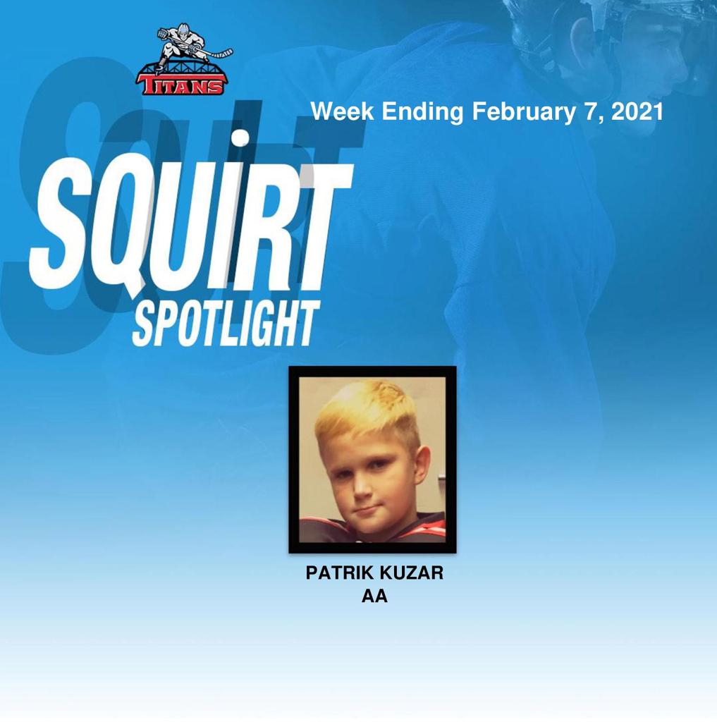 Titans announce Patrik Kuzar at the Squirt Spotlight for week ending February 7