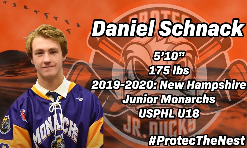 Local player Daniel Schnack joins the Ducks!