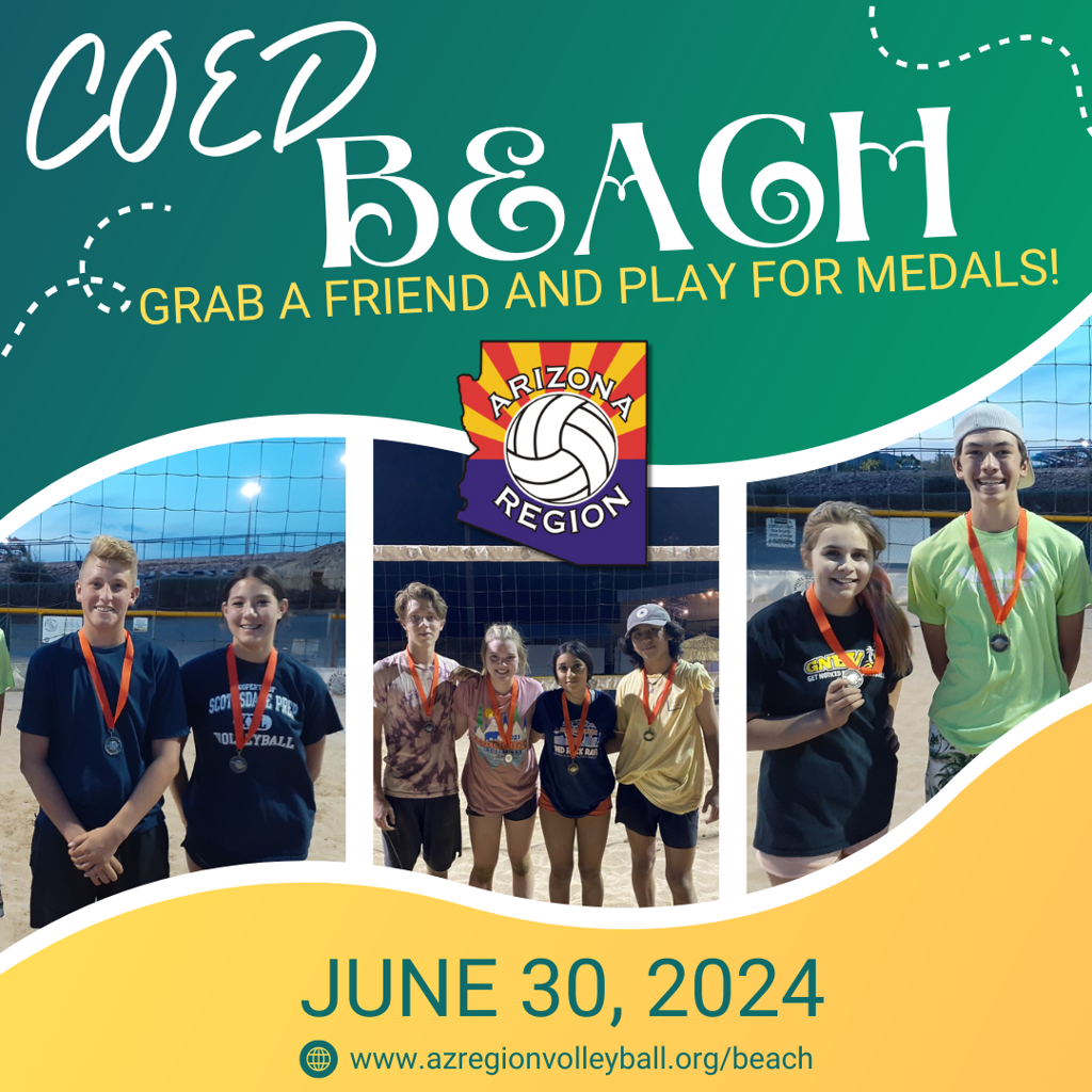 coed beach volleyball