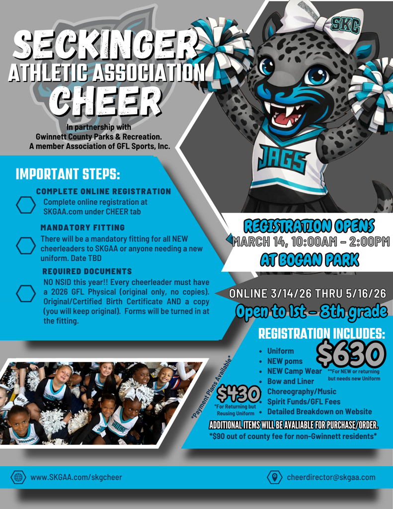 Seckinger Athletic Association Cheer