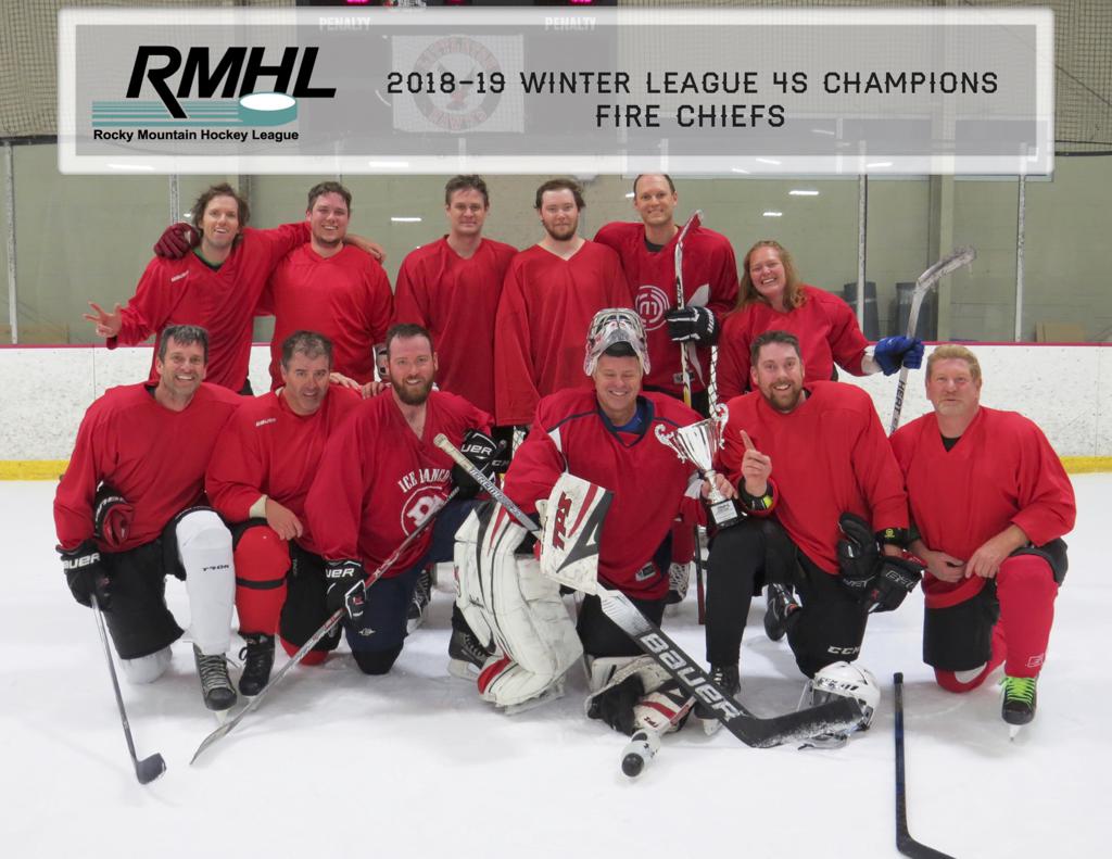 Winter 1819 League Champions Photos Rocky Mountain Hockey League