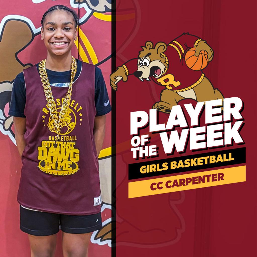 Graphic: Girls Basketball Player of the Week: CC Carpenter