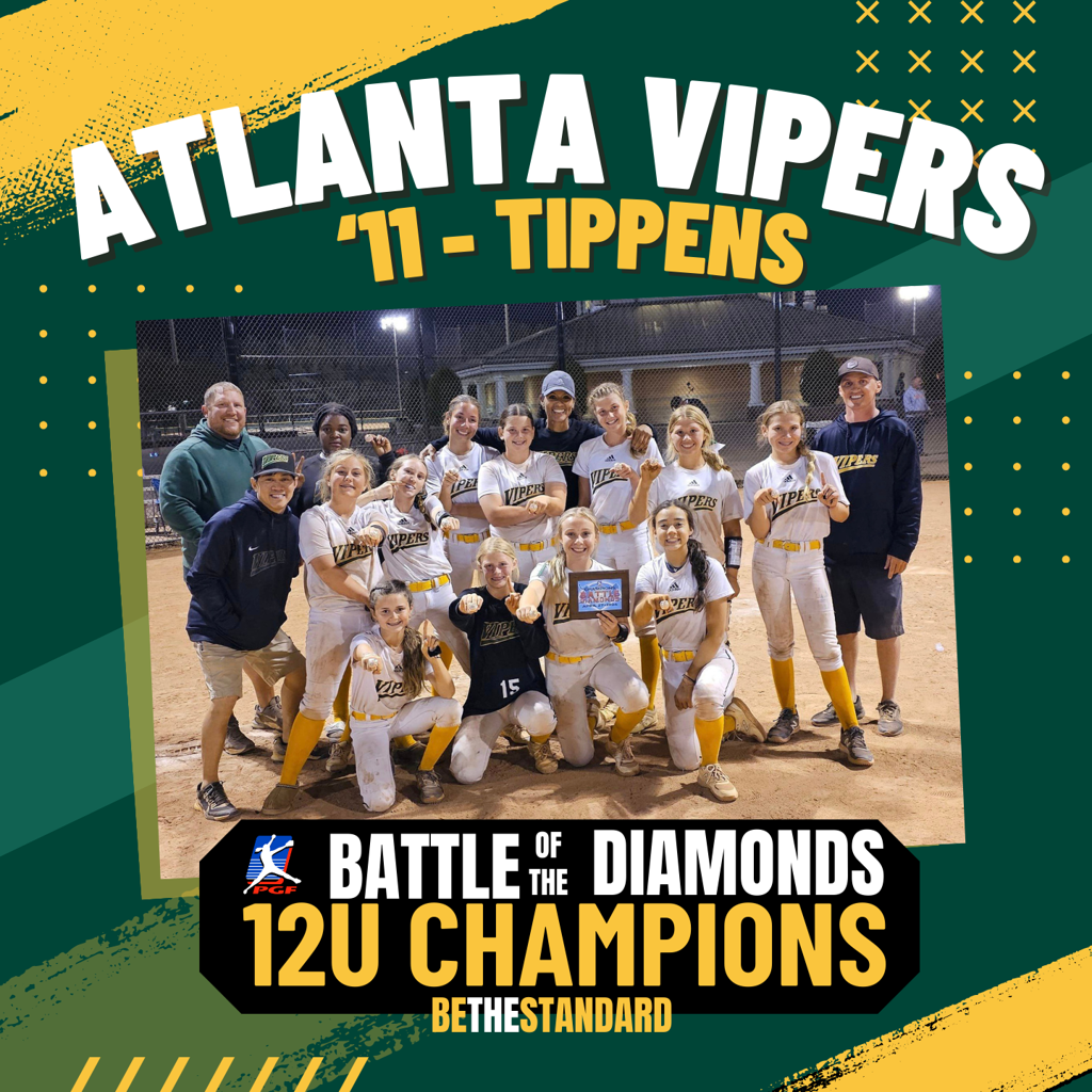 Atlanta Vipers Fastpitch Softball - Atlanta Vipers Tippens - 12U PGF Battle of the Diamonds Champions