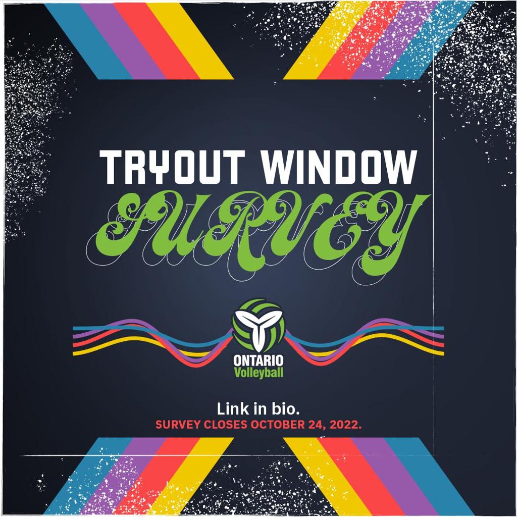 OVA Tryout Window Survey graphic