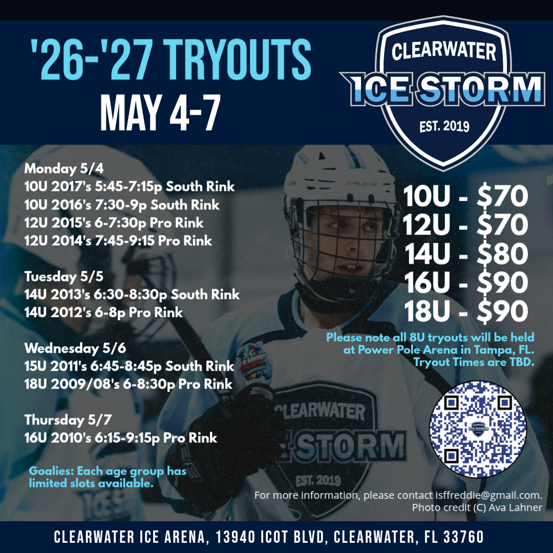 Clearwater Ice Storm Travel Hockey Organization