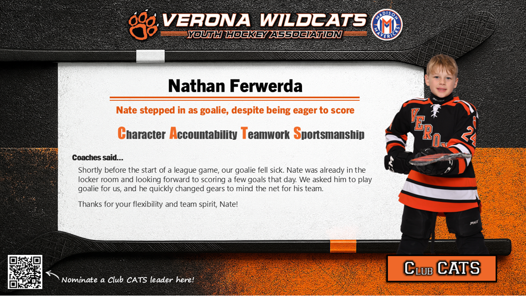 Club CATS Leader - Nathan Ferwerda