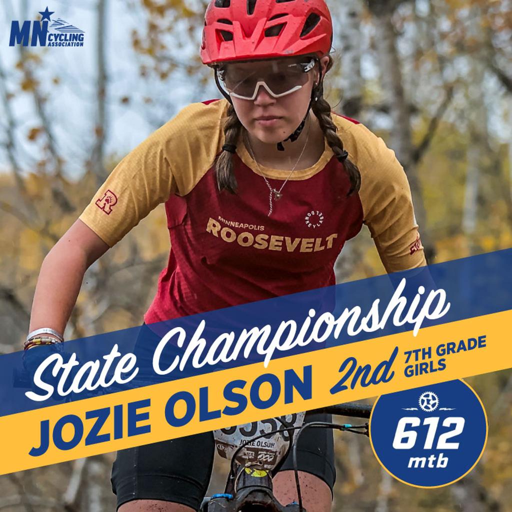 Graphic: MN State Championship, 2nd 7th grade Girls, Jozie Olson