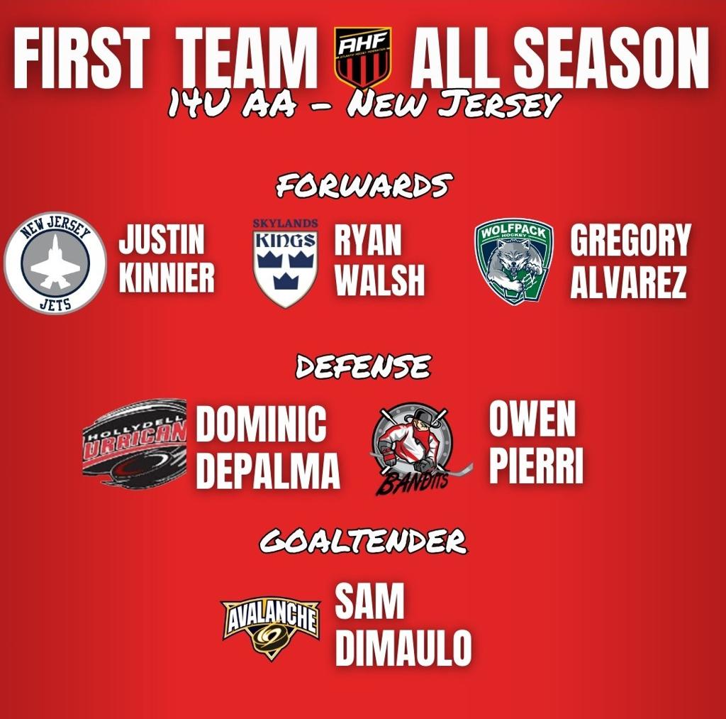 DePalma named to AHF All-Season 14UAA New Jersey Team