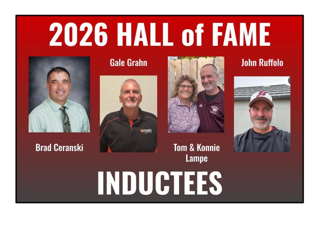 Graphic with 4 Headshots; each a WFSCA Hall of Fame Inductee