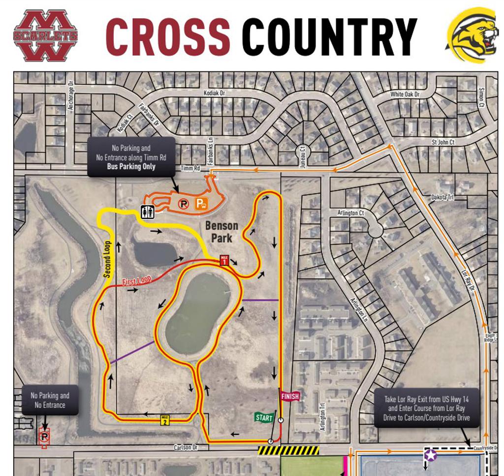 Mankato West Course map 