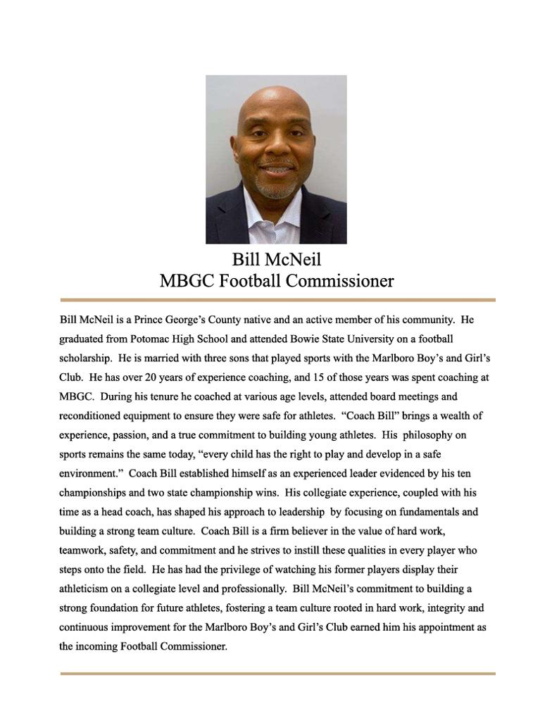 Marlboro Football Commissioner_Bill McNeil
