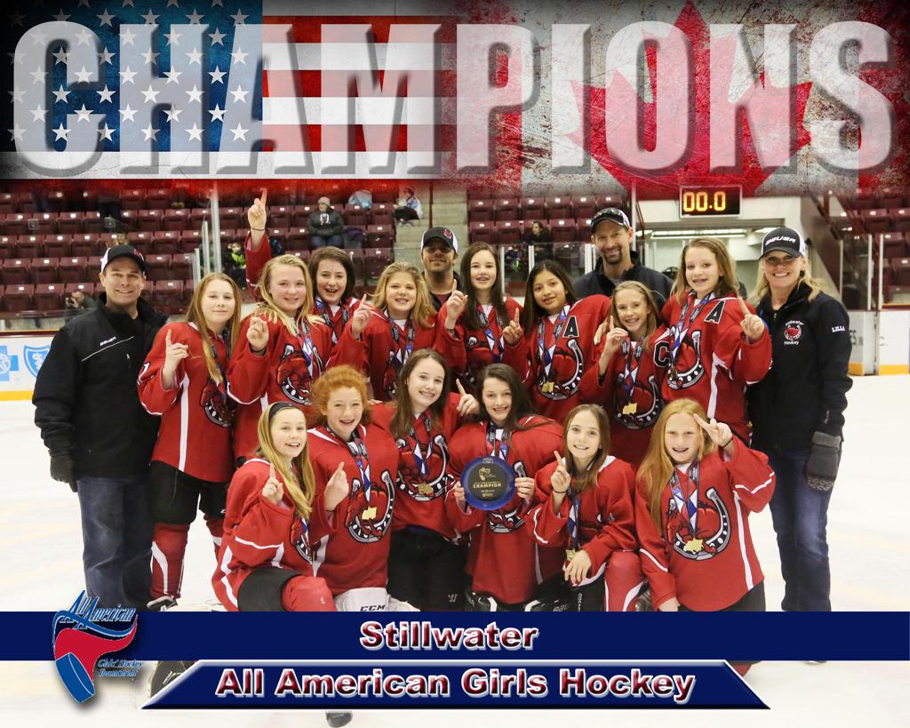 2016 AllAmerican Girls Hockey Tournament Champions Gallery Photos