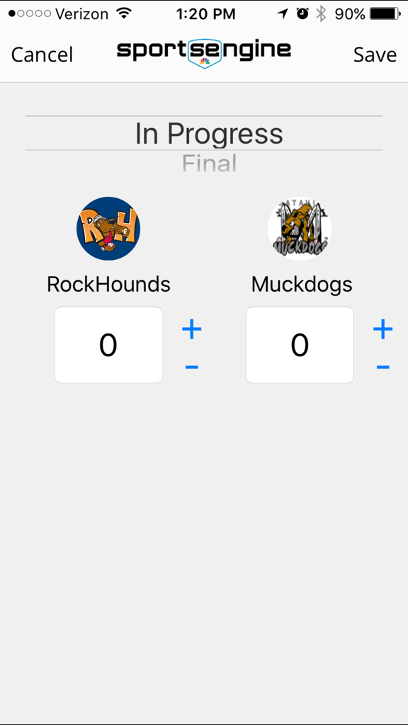 Scoring With The Mobile App