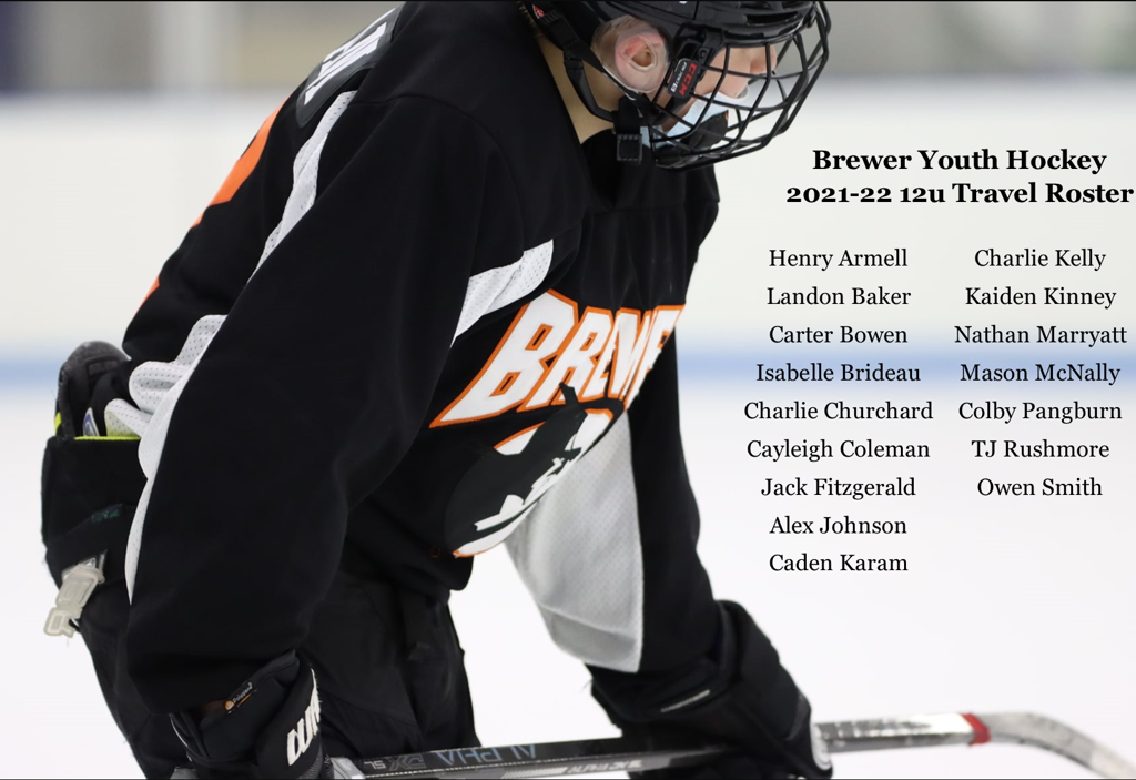 Brewer Youth Hockey Travel Rosters Announced