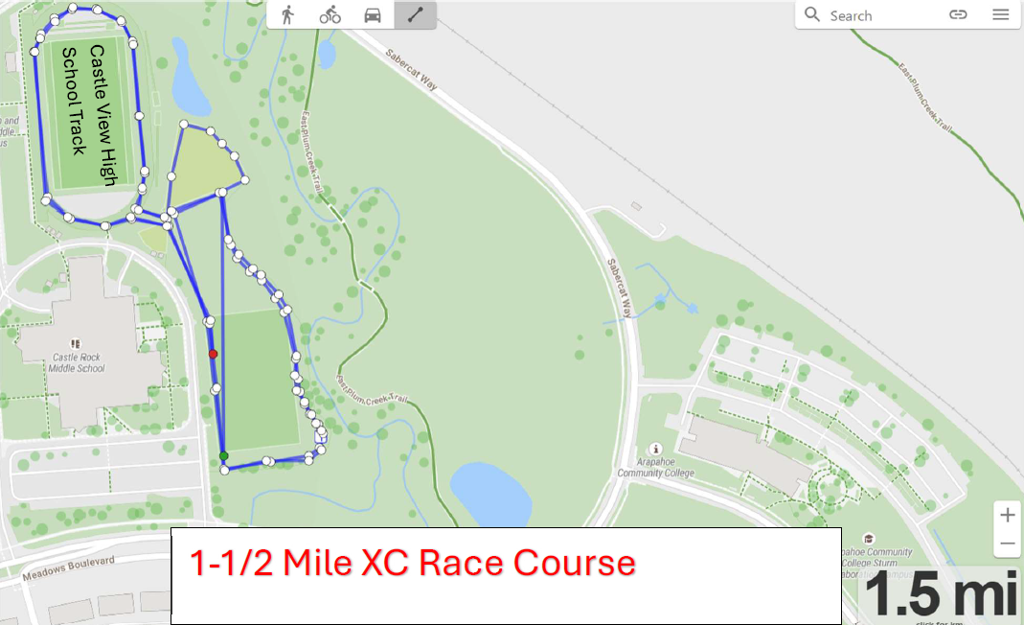 Castle Rock 1.5 mile Course