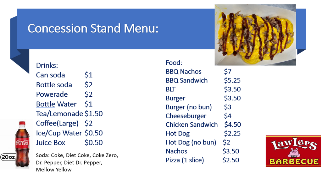 Concession Menu Slide Concessions