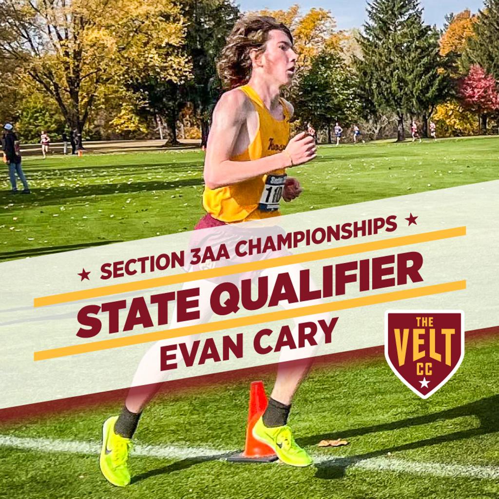 Graphic: Section 3AA Championships State Qualifier, Evan Cary
