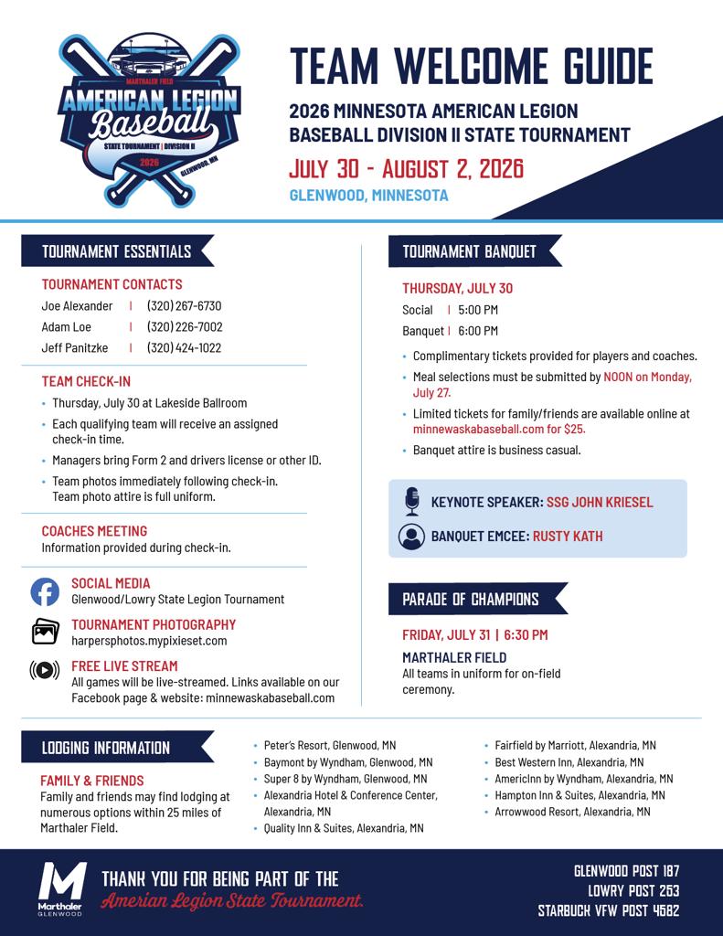 Welcome Pages Welcome To The 2026 Legion State Tournament