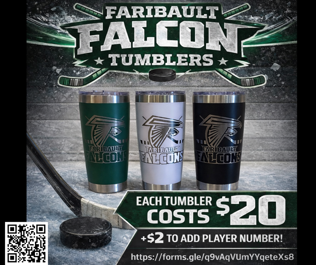 Faribault Falcons Tumblers for Sale!