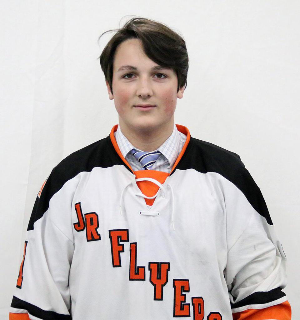 Jr Flyers Alumnus, Carson Briere, NAHL forward of the month