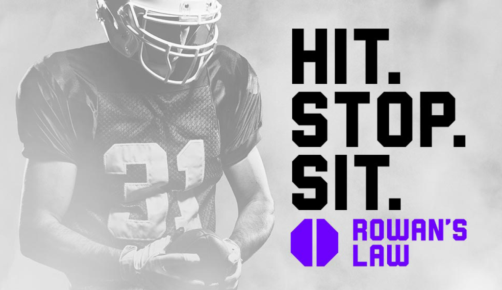 Hit. Stop. Sit. Rowan's Law Government Poster