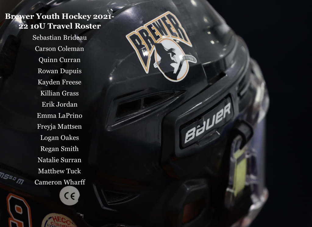Brewer Youth Hockey Travel Rosters Announced