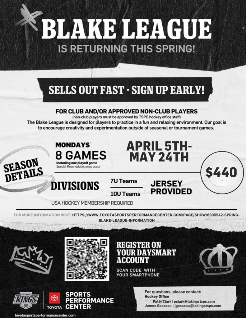 Spring Blake League Information