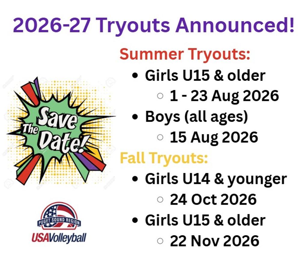 NW Juniors Tryouts will be the first weekend of August.