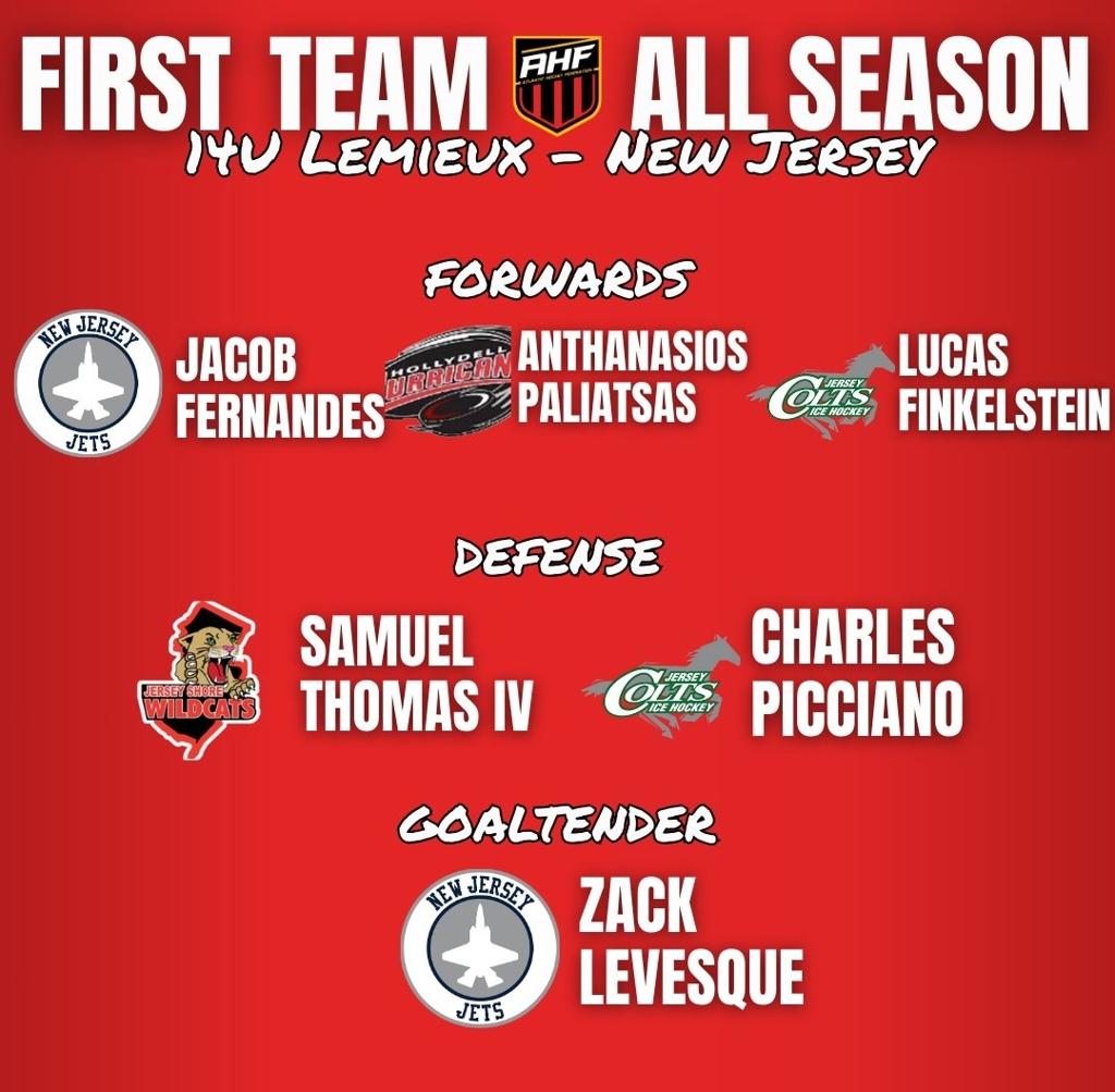 Paliatsas named to AHF All-Season 14U Lemieux New Jersey Team