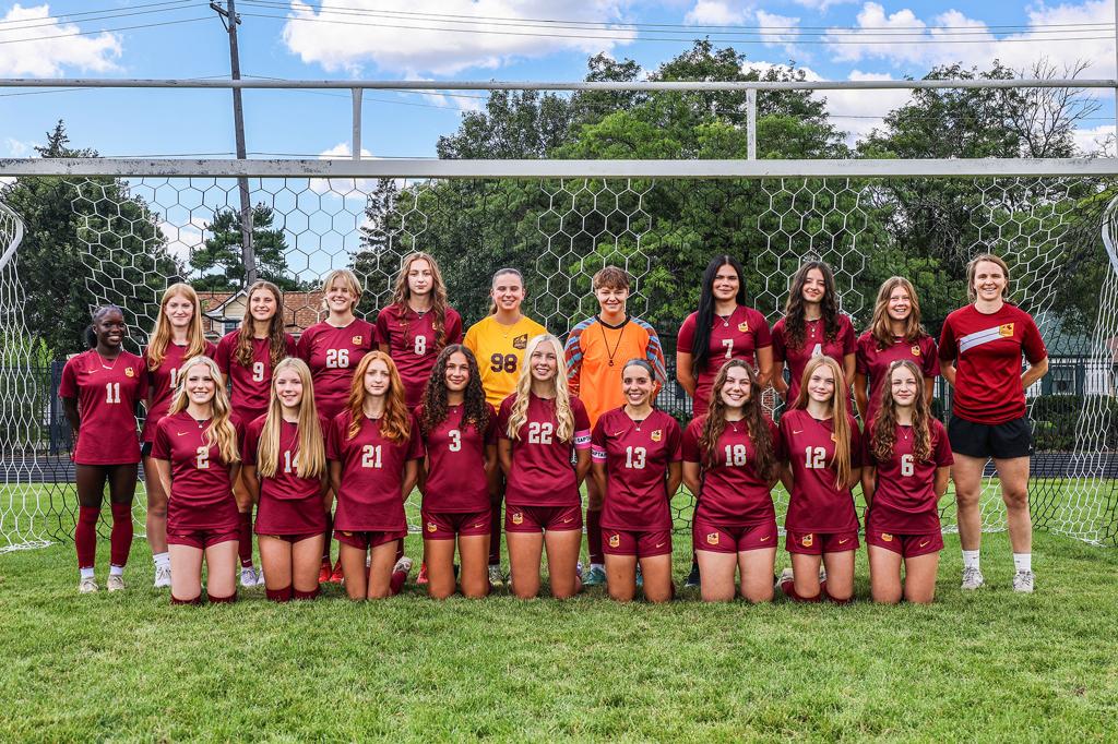 Photo of Minneapolis Roosevelt Girls Soccer Varsity team at Al Gowans Stadium