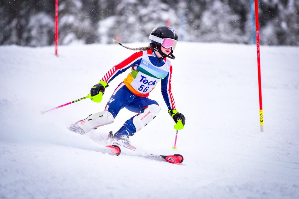 Taylor Duess of Grouse Tyee at the U14 Teck Open 2024, photo by Samantha Duess.